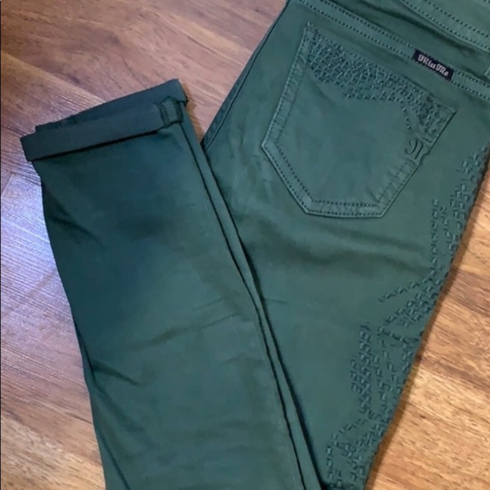 Miss Me Hunter Green Skinny Jeans 27 View 2